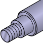 THK Spline Shaft Stepped and Threaded