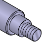 THK Spline Shaft Stepped and Threaded