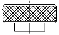 Knobs, Screws Checker Knurled