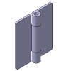 Hinges（Flat Hinge Type：Square Plate Type） Square Plate Type