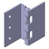 Hinges（Flat Hinge Type：Square Plate Type） Stepped Type (One Way Foldable)