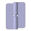 Hinges（Flat Hinge Type：Square Plate Type） For Right Side