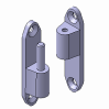 Hinges（Flat Hinge Type：Square Plate Type） For Both Right and Left Sides