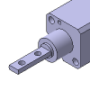 SMC Clamp Cylinders Wrench Flats at Rod Tip