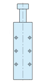 SMC Clamp Cylinders Tapped