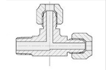 Fittings for Stainless Steel Pipes Male Run Tee