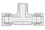 Fittings for Stainless Steel Pipes Male Branch Tee