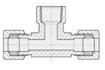 Fittings for Stainless Steel Pipes Female Branch Tee