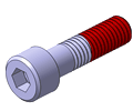 Cross Recessed Bolts Threadlocker Adhesive Applied