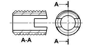 Insert Small O.D. Slotted Type