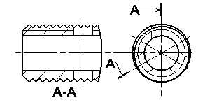 Insert Small O.D. 3-Hole Type