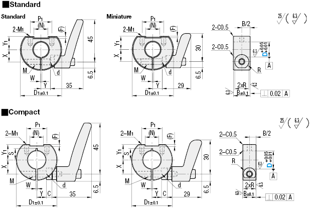 Shaft Collars/With Clamp Lever/D Cut:Related Image