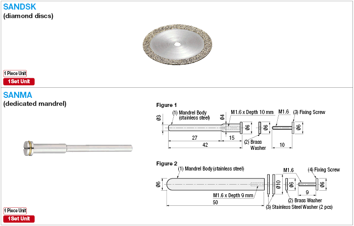 Diamond Disk with Specialized Mandrel:Related Image