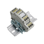 Clutch Lock Terminal Block, Compact Series (Rail Type) Standard Type (2-Stage)