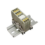 Clutch Lock Terminal Block Compact Series (Rail Type) Standard Type