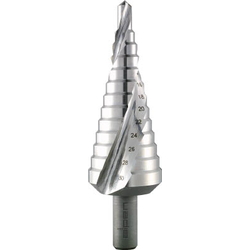 Spiral Step Drill (2-Flute Cobalt High-Speed Steel)