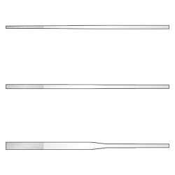 Flat-Taper Diamond File for Precision Use