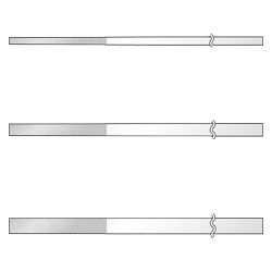 Flat-Taper Diamond File for Precision Use