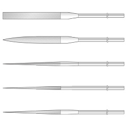 Diamond File for Precision Use, 10-Piece Set