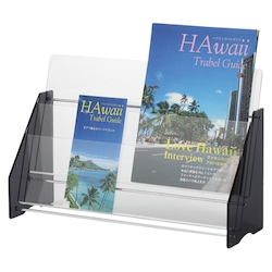 Acrylic Pamphlet Stand, Clear, Specifications: A4, 2 Column, 2 Levels