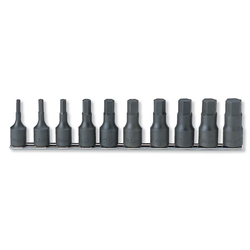 Hand Socket 1/2" (12.7 mm) Hex Bit Socket Rail Set RS4012A/10-L60