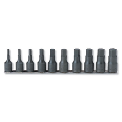 Hand Socket 1/2" (12.7 mm) Hex Bit Socket Rail Set RS4012M/10-L60