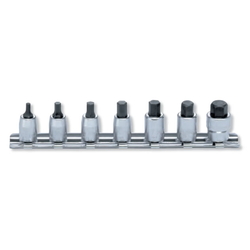 Hand Socket 1/4" (6.35 mm) Hex Bit Socket Rail Set RS2010M/7-L25