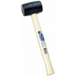 Wood Handle Rubber Hammer (Black)