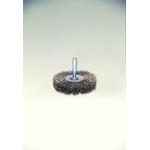 SUS304 Stainless Steel Press Wheel Brush with Shaft