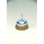 Cup Brush with Brass Shaft