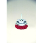 Cup Brush with Grit Shaft, with Abrasive Grain #60