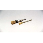 Cylindrical Brush with Caulking Tying Type Steel Plated Straight Wire Shaft (Yellowish Wire)