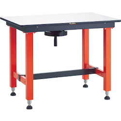 Lightweight Work Bench with Handle for Height Adjustment Uniform Load 300 kg Frontage 1200 mm