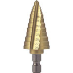 "Nice Mighty Step Drill for Electrical Work and Facility Construction" (2-Flute Titanium-Coated Type)