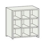 Partitioning Shelf Model KB (Bolt Type, Spill Stoppers Provided, 100 kg Type, Width 875 mm)