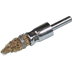 Steel Wire Plated Pointed Tip Type Brush with Shaft