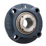 Cast Iron Round Flange Mount Unit With Spigot UKFC, Tapered Hole