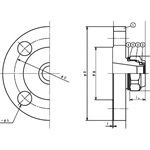 Mechanical Fitting Flange Adapter for Stainless Steel Pipes