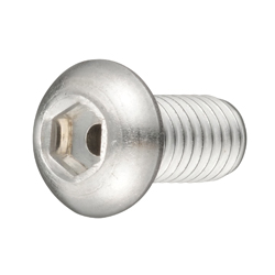 Stainless Steel Air Vent Button Cap Screw (Fully-Threaded) Bolt With Hex Socket Button and Through Hole