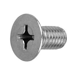 Small Phillips Head Flat Screw, Left Threaded