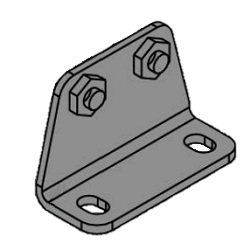 Speed Controller With One-Touch Fittings, In-Line Type, AS Series, L-Bracket