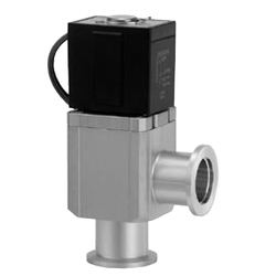 Aluminum High Vacuum Angle Valve XLS Series (Electromagnetic Type, Bellows Pressure Balance)