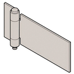 Stainless Steel Single Tube Processed Hinge, B-1545