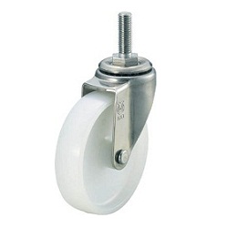 Screw-In Type, Nylon Caster, Stainless Steel Fitting, Freely Rotating Type