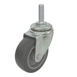 Screw-In Type, Elastomer Caster, Freely Rotating