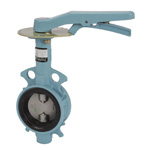 16K Nodular Graphite Cast Iron Wafer-Shaped, Rubber Seated Butterfly Valve