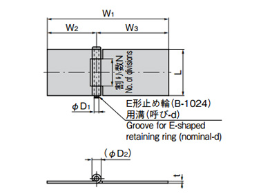 B-1048 series dimensional drawing