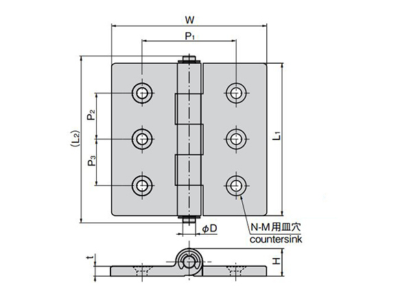 B-64 series dimensional drawing