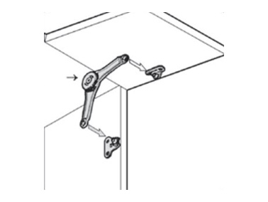 Place the adjustment hex socket on the inner side and slot into the bracket.